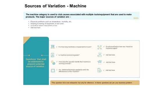 Cause And Effect For Business Problem Solution Sources Of Variation Machine Download PDF