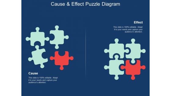 Cause And Effect Puzzle Diagram Ppt Powerpoint Presentation Layouts