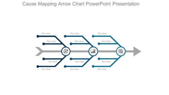 Cause Mapping Arrow Chart Powerpoint Presentation