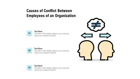 Causes Of Conflict Between Employees Of An Organization Ppt PowerPoint Presentation Pictures Microsoft PDF