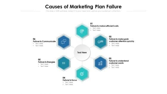 Causes Of Marketing Plan Failure Ppt PowerPoint Presentation Icon Example File PDF