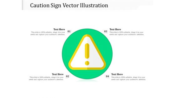 Caution Sign Vector Illustration Ppt PowerPoint Presentation Gallery Portrait PDF