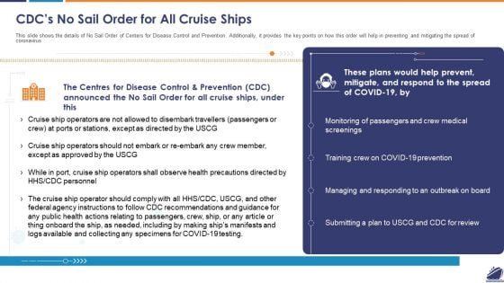 Cdcs No Sail Order For All Cruise Ships Topics PDF