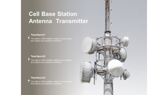 Cell Base Station Antenna Transmitter Ppt PowerPoint Presentation File Objects