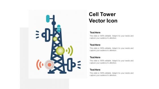 Cell Tower Vector Icon Ppt PowerPoint Presentation File Show