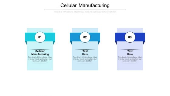 Cellular Manufacturing Ppt PowerPoint Presentation Infographics Guide Cpb Pdf