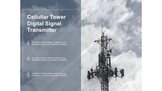 Cellular Tower Digital Signal Transmitter Ppt PowerPoint Presentation Model Graphics