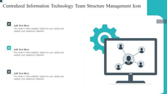 Centralized Information Technology Team Structure Management Icon Professional PDF