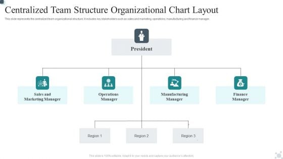 Centralized Team Structure Organizational Chart Layout Download PDF