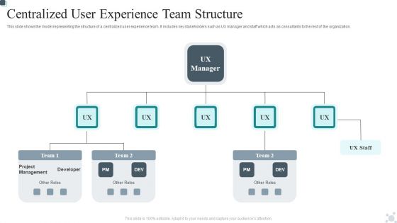 Centralized User Experience Team Structure Topics PDF