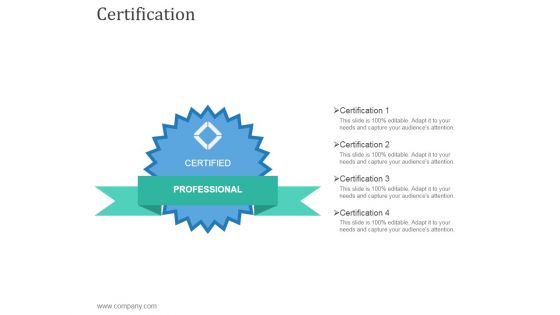 Certification Ppt PowerPoint Presentation Backgrounds