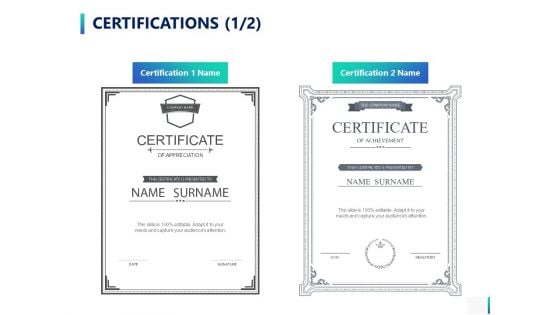 Certifications Management Ppt PowerPoint Presentation Professional Format Ideas