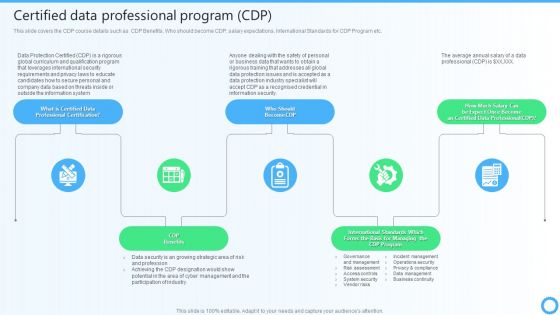 Certified Data Professional Program CDP IT Certifications To Enhance Guidelines PDF Certified Data Professional Program CDP IT Certifications To Enhance Guidelines PDF
