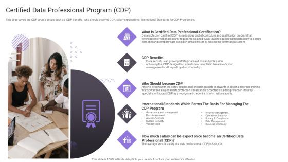 Certified Data Professional Program CDP Portrait PDF