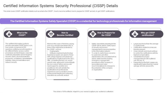 Certified Information Systems Security Professional Cissp Details Pictures PDF Certified Information Systems Security Professional Cissp Details Pictures PDF