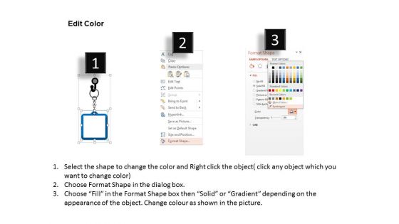 Chain Tag With Communication Icon Powerpoint Template