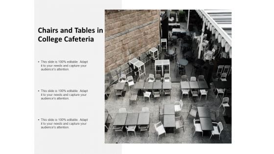 Chairs And Tables In College Cafeteria Ppt PowerPoint Presentation Professional Slide Portrait