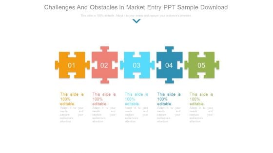 Challenges And Obstacles In Market Entry Ppt Sample Download