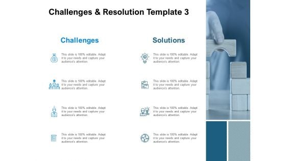 Challenges And Resolution Template 3 Ppt PowerPoint Presentation Gallery Outfit