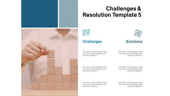 Challenges And Resolution Template 5 Ppt PowerPoint Presentation Professional Design Ideas