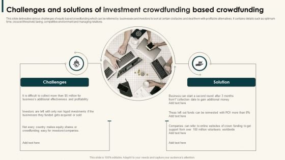 Challenges And Solutions Of Investment Crowdfunding Based Crowdfunding Guidelines PDF Challenges And Solutions Of Investment Crowdfunding Based Crowdfunding Guidelines PDF