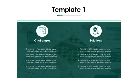 Challenges And Solutions Template 1 Ppt PowerPoint Presentation Professional Guidelines