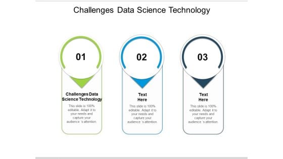 Challenges Data Science Technology Ppt PowerPoint Presentation Professional Background Cpb