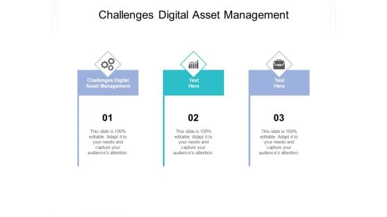 Challenges Digital Asset Management Ppt PowerPoint Presentation Inspiration Sample Cpb Pdf