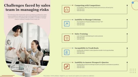 Challenges Faced By Sales Team In Managing Risks Themes PDF Challenges Faced By Sales Team In Managing Risks Themes PDF