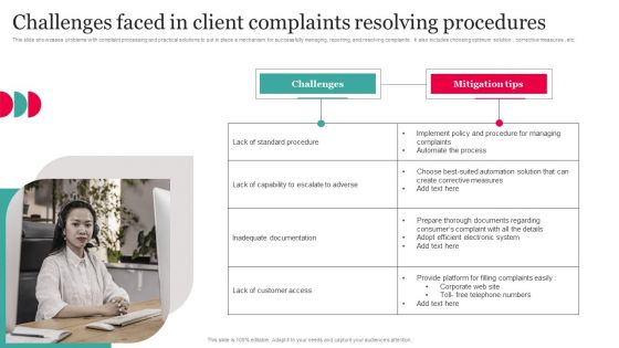 Challenges Faced In Client Complaints Resolving Procedures Microsoft PDF
