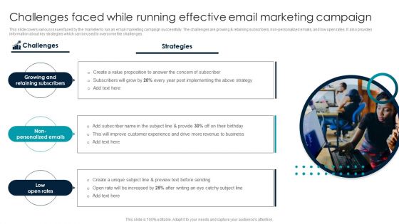 Challenges Faced While Running Effective Email Marketing Campaign Topics PDF