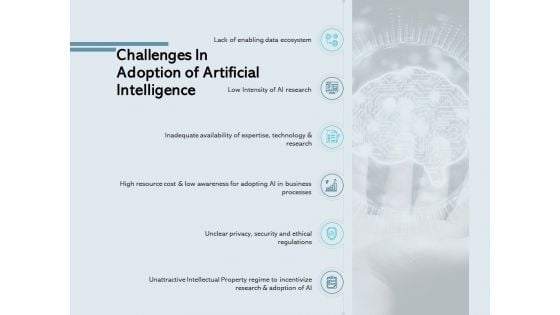 Challenges In Adoption Of Artificial Intelligence Ppt PowerPoint Presentation Summary Gridlines