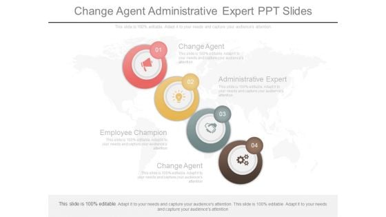 Change Agent Administrative Expert Ppt Slides