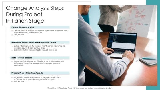 Change Analysis Steps During Project Initiation Stage Ppt PowerPoint Presentation Gallery Skills PDF