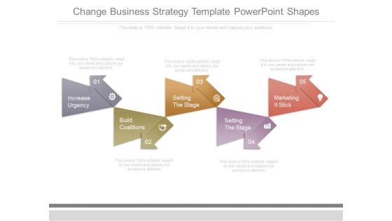 Change Business Strategy Template Powerpoint Shapes