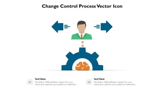 Change Control Process Vector Icon Ppt PowerPoint Presentation Gallery Ideas PDF