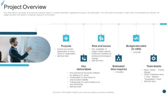 Change Execution Plan Project Overview Ppt PowerPoint Presentation File Icon PDF