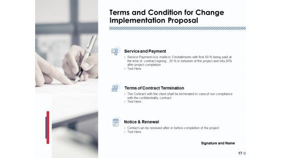Change Implementation Proposal Ppt PowerPoint Presentation Complete Deck With Slides