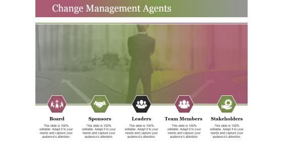 Change Management Agents Ppt PowerPoint Presentation Professional Deck