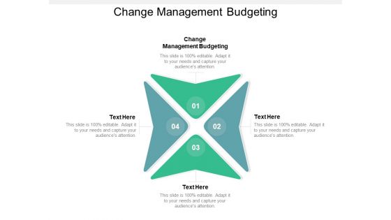 Change Management Budgeting Ppt PowerPoint Presentation File Themes Cpb