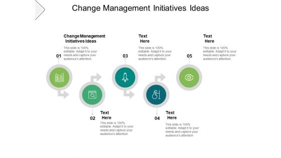 Change Management Initiatives Ideas Ppt PowerPoint Presentation Gallery Designs Cpb