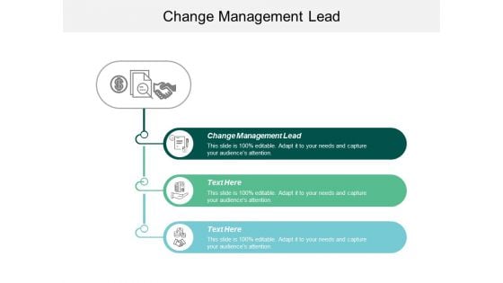 Change Management Lead Ppt Powerpoint Presentation Slides Design Ideas Cpb