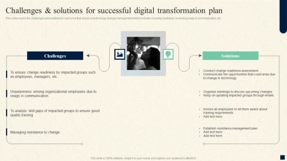 Change Management Process Challenges And Solutions For Successful Digital Information PDF
