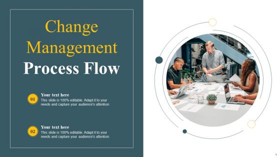 Change Management Process Flow Ppt PowerPoint Presentation File Background Images PDF