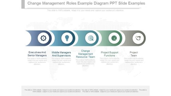 Change Management Roles Example Diagram Ppt Slide Examples