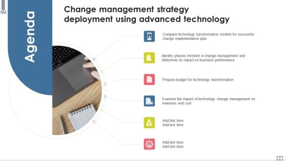 Change Management Strategy Deployment Using Advanced Technology Ppt PowerPoint Presentation Complete Deck With Slides