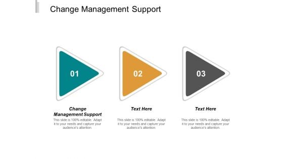 Change Management Support Ppt PowerPoint Presentation Styles Design Inspiration Cpb