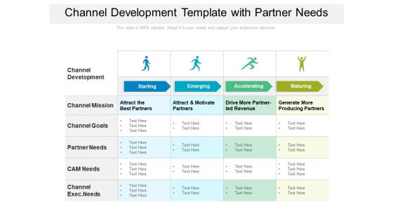 Channel Development Template With Partner Needs Ppt PowerPoint Presentation File Samples PDF