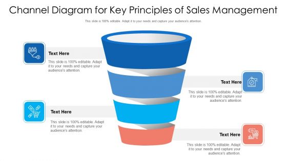 Channel Diagram For Key Principles Of Sales Management Ppt PowerPoint Presentation File Slides PDF