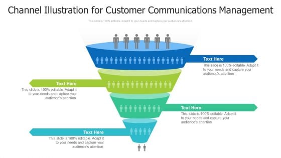 Channel Illustration For Customer Communications Management Ppt PowerPoint Presentation Icon Deck PDF